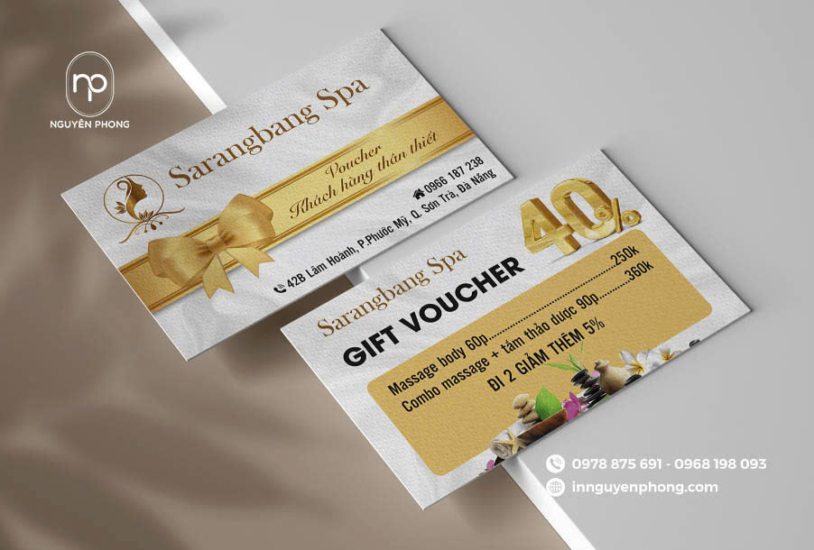 Voucher giảm giá dành cho các dịch vụ làm đẹp 